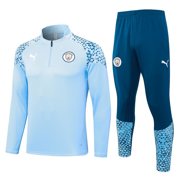 Felpa Manchester City 2024 Blu